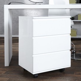 Fiókos szekrény BAJKAL magasfényű – fehér